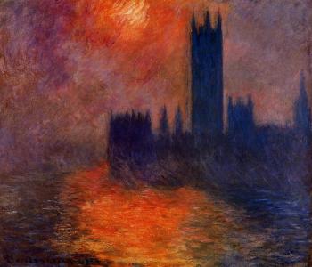尅勞德 莫奈 Houses of Parliament, Sunset 尅勞德 莫奈 Houses of Parliament, Sunset
